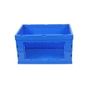 Cassa Pieghevole in Plastica Blu JOIN con Porta di Accesso Laterale Piccola, Design Richiudibile - Product Image 1