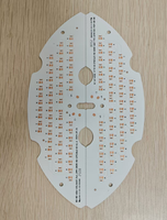 Circuit imprimé en aluminium LED à découpe en V personnalisée, deux-en-un, avec conception à rainure en V pour éclairage décoratif d'hôtel