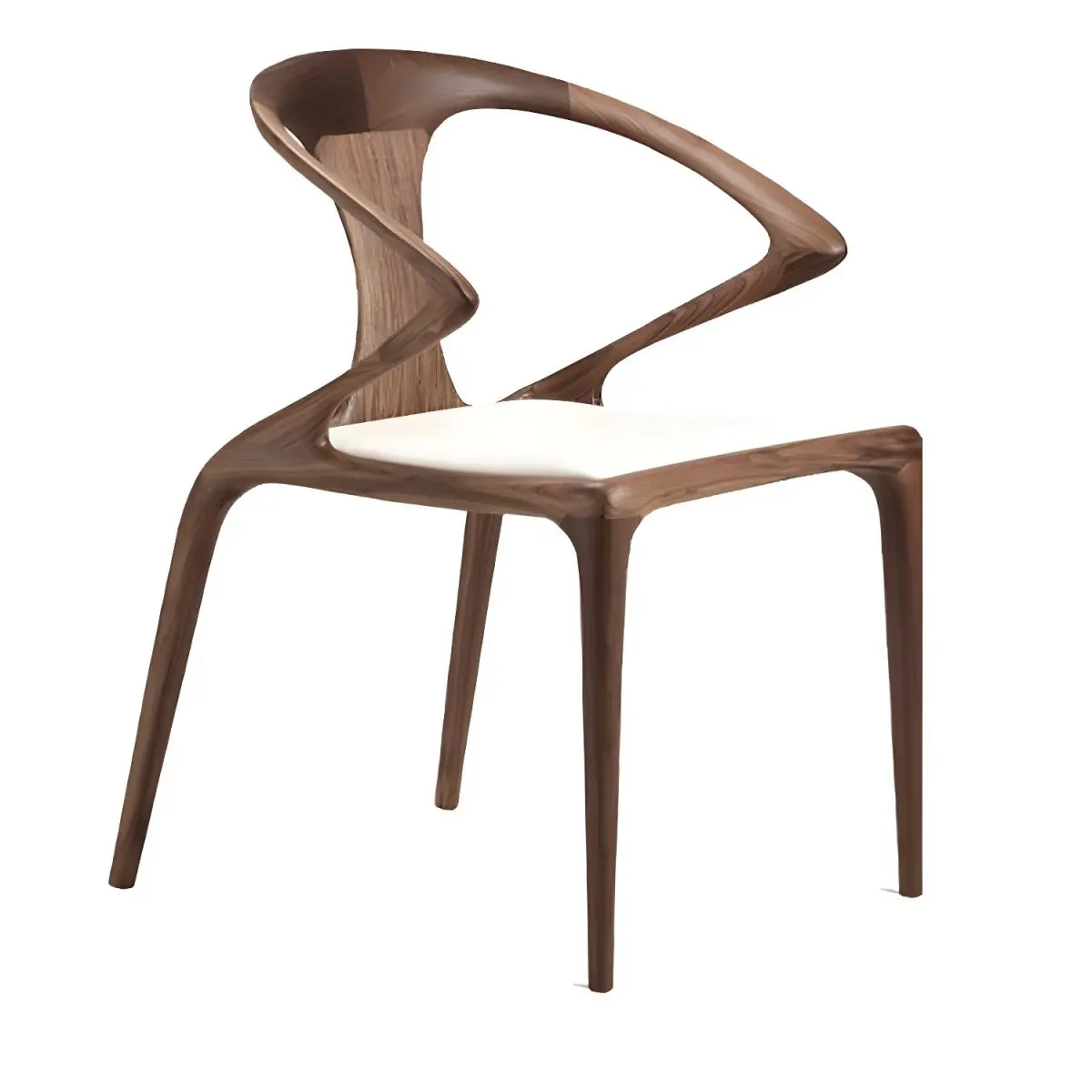 Современный дизайн ясеневого дерева стул pu сиденье ресторан кафе стул гостиная обеденный стул
