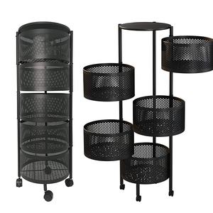 Support de rangement rotatif à <span class=keywords><strong>fruits</strong></span>, panier à légumes multi-couches, mobile, pour cuisine, articles de maison - Product Image 1