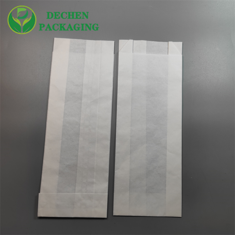 Paper Take Out Bag Wax Paper Bag For Food Chicken Packaging Bag