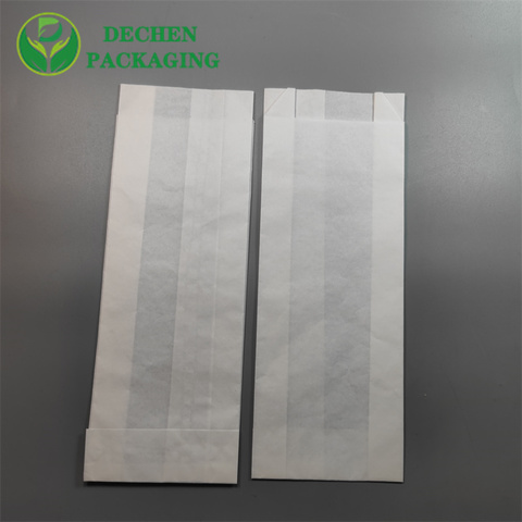 Paper Take Out Bag Wax Paper Bag For Food Chicken Packaging Bag