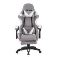 Nouveau produit de haute qualité pas cher chaise de jeu d'ordinateur de joueur dossier réglable en tissu inclinable chaise de course ergonomique