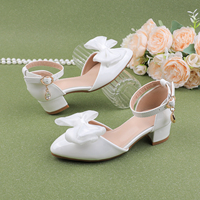 Chaussures de cérémonie à bout pointu pour enfants, style mode, fabrication OEM&ODM, pour filles, été, prix de gros
