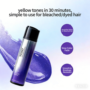 Shampoo <span class=keywords><strong>violet</strong></span> anti-jaunissement professionnel VOJO en gros, 250 ml, formule sans sulfate pour tous les <span class=keywords><strong>cheveux</strong></span> colorés - Product Image 2