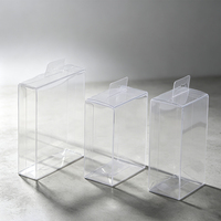 Boîte d'emballage transparente pliable en PVC, PET, PP, avec trou de suspension, pour cosmétiques, impression personnalisée