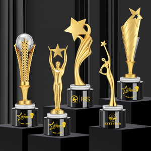 Trophé<span class=keywords><strong>e</strong></span> de cristal exclusif personnel vierge en métal personnalisé de haute qualité Prix de l'<span class=keywords><strong>acteur</strong></span> de mode - Product Image 5