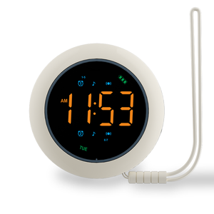 Reloj <span class=keywords><strong>Despertador</strong></span> LED Redondo con Vibración, Doble <span class=keywords><strong>Alarma</strong></span>, Reproductor de Música, Temporizador de Cuenta Regresiva para Dormir, Tonos de Llamada Personalizados, Reloj <span class=keywords><strong>Despertador</strong></span> <span class=keywords><strong>Semanal</strong></span> - Product Image 2