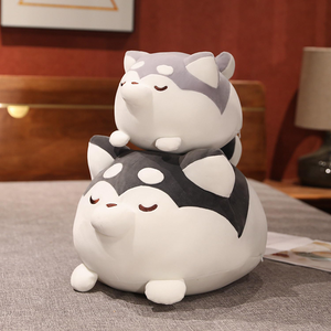 Peluche Husky Douillette, Coussin <span class=keywords><strong>Chien</strong></span> à Câliner, Peluches Anime, Cadeaux pour Enfants et Amoureux, Anniversaire, Saint-Valentin - Product Image 3