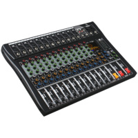 Console de mixage audio professionnelle BK-12F 12 canaux avec 99 effets DSP et égaliseur 7 bandes pour événements scéniques et églises