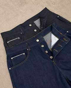 Jeans Personalizados para <span class=keywords><strong>Hombre</strong></span>, 14oz, Tela Cruda Selvedge, Corte Recto Ancho, Algodón Crudo, Jeans Holgados para <span class=keywords><strong>Hombre</strong></span>, Pantalones de Mezclilla - Product Image 3
