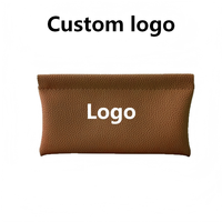Pochette de rangement pour bijoux en cuir PU, étanche, de luxe, à la mode, avec logo personnalisé, pour bagues et boucles d'oreilles