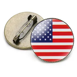Металлический лацкан с американским флагом, США, машущий флаг, булавки, патриотическая лента, эмаль, памятные булавки для шляпы за независимость россыпью