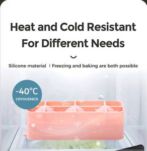 SILIKOLOVE factory can customize 3-cavity spherical molds, LFGB platinum non-stick BPA-free silicone ice <b>cube</b> molds - Product Image 6