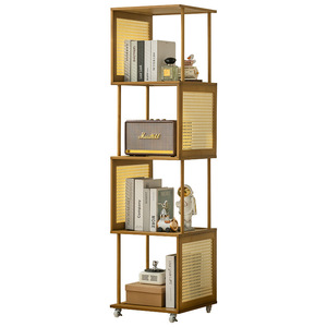 Autre bibliothèque verticale étroite 2043, rangement gain de place pour salon ou bureau - Product Image 5