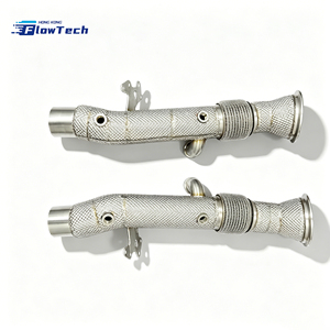 Tubo de Escape de Alto Flujo para Ferrari 296 GTB GTS F163 3.0L V6 Twin Turbo Híbrido 304 SS, Ajuste Directo con Protector Térmico - Product Image 3