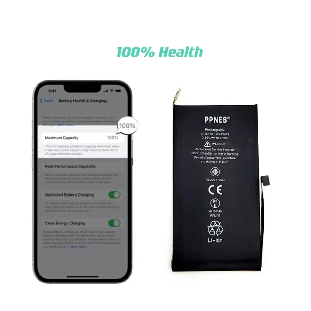 Upgrade baru 100% baterai perbaikan Popup pemecah kesehatan untuk iPhone 11 12 13 14 Pro Max baterai tanpa Pop-up