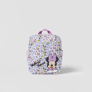 Nueva llegada morado <span class=keywords><strong>Minnie</strong></span> Mouse y Mickey mochila patrón de dibujos animados lindo impermeable nailon jardín de infantes mochila escolar para niñas - Product Image 2