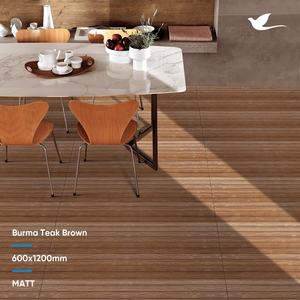 กระเบื้องลายไม้พอร์ซเลน ขนาด 60x120 ซม. กระเบื้องเซรามิกพอร์ซเลนอินเดีย กระเบื้องปูพื้นพอร์ซเลนสเปน - Product Image 2