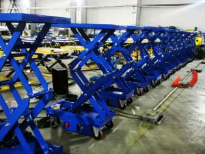 <span class=keywords><strong>Mini</strong></span> Vrachtlift 750Kg Handbewegende Draagbare <span class=keywords><strong>Lift</strong></span> Platform Hydraulische Schaarlift Tafel - Product Image 1