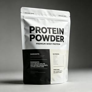Sachet Doypack Personnalisé de Haute Qualité Anti-Odeur avec Logo Imprimé, Scellable à Chaud, pour Viande Séchée, Noix, Café, Latte, Thé en Poudre, Portion Individuelle - Product Image 1