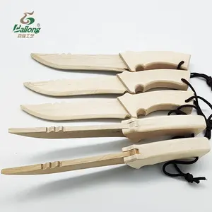 Ready to ship birch wood crafts boy's toy knife wooden sword toys