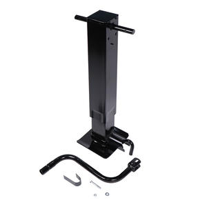 Cric de remorque robuste 12000 lb à tube carré latéral avec cric à jambe déployable, course de 28 pouces et goupille latérale avant pour camping-cars et remorques à chevaux - Product Image 4