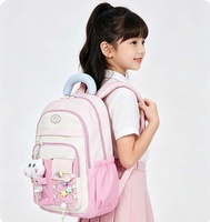Mochila Infantil Impermeable con Estampado de Dibujos Animados para Niñas de 3 a 6 Años, Regreso a Clases