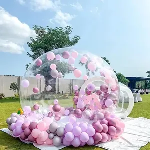 Outdoor Camping Wedding Party Used Transparent Igloo Dome Tent PVC Globe Clear Inflatable Bubble Tent House