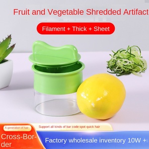 Wholesale Multifunctional Spiral Grater Wipes Single-Layer Planer Kitchen Vegetable Cutter for Carrots ABS Material Everyday Use - Product Image 2