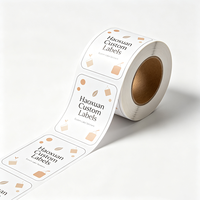 Étiquettes personnalisées Haoxuan pour échantillons de thé, autocollants imprimés en papier synthétique mat pour petits emballages de thé