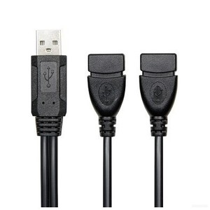 <b>Usb</b> Male To Dual Female <b>Adapter</b> Cable Extension Data Transfer Connector For Computer Peripheral Devices - Product Image 3