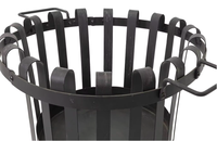 Brasero portable de haute qualité fabriqué en usine, avec revêtement en poudre, barbecue avec fourche à feu pour se réchauffer