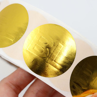 Autocollant d'étiquette en feuille d'or adhésif imprimé personnalisé vinyle étanche bas quantité minimale de commande pour bougie pot pour l'industrie cosmétique