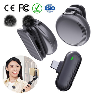 Micrófono <span class=keywords><strong>de</strong></span> Solapa Inalámbrico SX19 Plug and Play con Clip para Cuello, Efecto <span class=keywords><strong>de</strong></span> Reverberación, Cancelación <span class=keywords><strong>de</strong></span> Ruido DSP para Cámara - Product Image 1