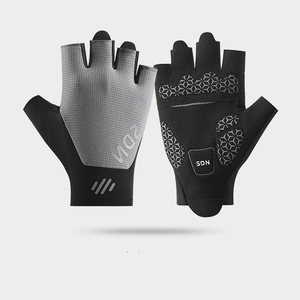 Gants de moto personnalisés avec logo, demi-doigts, antidérapants, absorbant les chocs, respirants et légers - Product Image 1