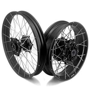 ล้อจักรยานยนต์แบบไม่มียางใน VMX 2.15*21" / 4.25*18" สำหรับรถ Street Bike ใช้ได้กับ KTM790 Adventure R ปี 2019-2022 KTM890 KTM1090 KTM1290 สีดำ - Product Image 1