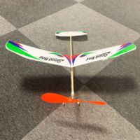 Kits de montage DIY Avion à réaction en caoutchouc pour les kits éducatifs scientifiques des élèves