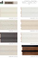 Ventes chaudes Décoration murale Panneau mural WPC Imperméable Intérieur Hôtel TV Bois Plastique Panneau mural WPC
