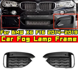 สำหรับ BMW X6 F16 2014-2019 กรอบตกแต่งไฟกันชนหน้า กรอบไฟเบรกไฟตัดหมอกด้านหน้า ชุดแต่ง - Product Image 1