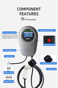 Pengisi Daya EV Wallbox 7kW 32A Tipe 2 yang Dapat Disesuaikan dari Produsen OEM dengan Sertifikasi CE untuk Kendaraan Listrik - Product Image 2