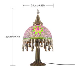 Настольная лампа Zhelanpu в турецком стиле, ручная работа, мозаика из разноцветного стекла, простой дизайн, новинка для праздничного декора дома - Product Image 6