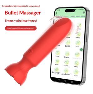 Vibratore Mini Bullet Ricaricabile APP per Donna, Masturbatore Portatile con Forte Vibrazione in Silicone di Alta Qualità - Product Image 2