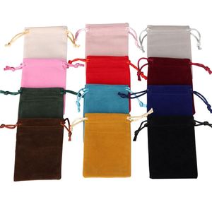 Bolsas de Terciopelo para Joyería de 5x7 7x9 10x12 12x15cm, Bolsas de Regalo con Cordón de Alta Calidad para Empaque de Bodas y Fiestas - Product Image 1