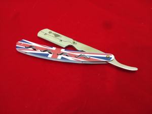 Nouveau rasoir droit Obexa en acier inoxydable avec revêtement papier, lame unique pour le rasage du visage, du corps et des aisselles en salon - Product Image 2