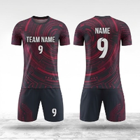 Set Jersey Sepak Bola Sublimasi Custom Cepat Kering dan Bernapas, Seragam Tim Sepak Bola