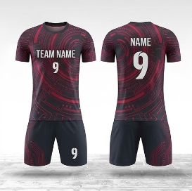 Maßgeschneidertes Sublimations-Fußballtrikot-Set Schnelltrocknend Atmungsaktive Team-Fußballuniform - Product Image 4