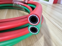 Tuyau de soudage en caoutchouc pour oxygène et acétylène, double tuyau 8mm 10mm rouge et vert, résistant à la chaleur pour la découpe et la soudure
