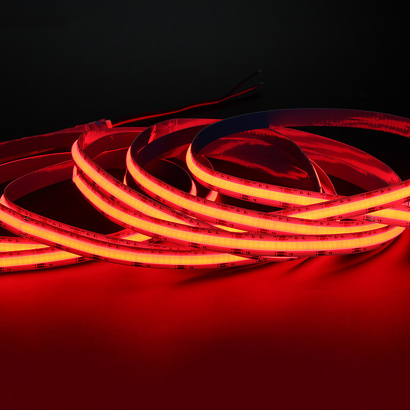 High Brightness 12V 24V RGB COB Led Strip 10mm 12mm 810Leds 840Leds TV Backlight APP Remote Control Smart COB LED Strip Light