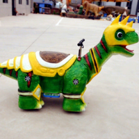 Manège Électrique pour Enfants : Voiture Dinosaure Réaliste en Forme de Dessin Animé
